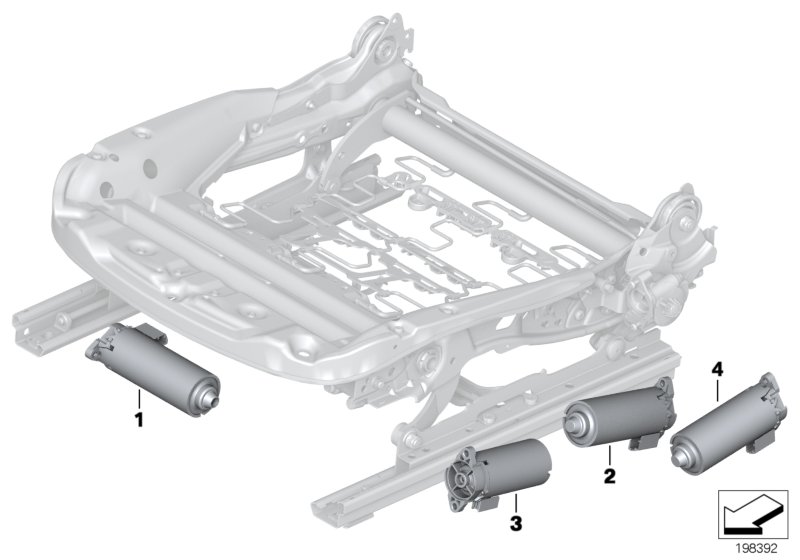 Genuine BMW 67316973599 E88 E90 F25 Engine, Backrest Adjustment (Inc. X1 25dX, X3 18i & X1 23dX) | ML Performance UK Car Parts