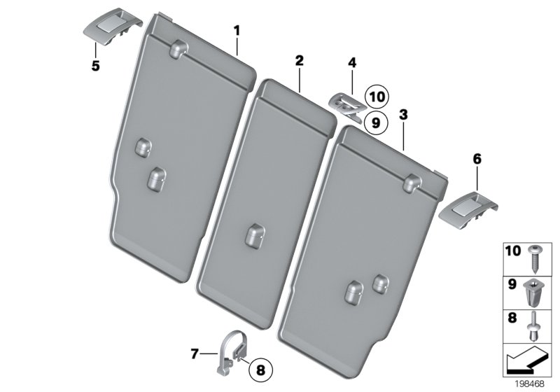 Genuine BMW 52202992050 E84 Trim Backrest, Right (Inc. X1 20iX, X1 16i & X1 18d) | ML Performance UK Car Parts