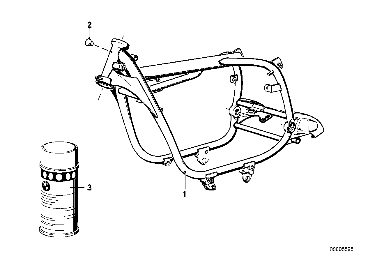 Genuine BMW 46512301717 Front Frame Schwarz (Inc. R45/N, R65 & R45) | ML Performance UK Car Parts