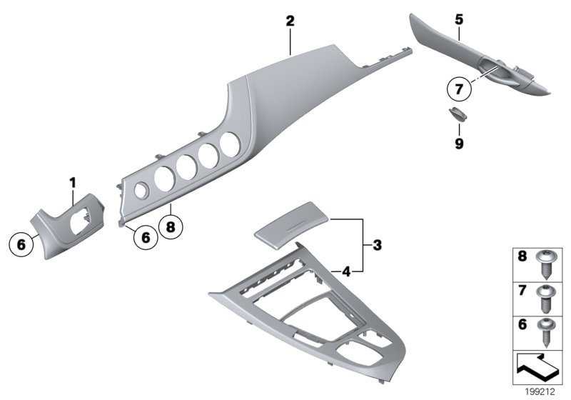 Genuine BMW 51419167022 E89 Door Handle, Ash Woodgrain, Right (Inc. Z4 18i, Z4 23i & Z4 30i) | ML Performance UK Car Parts