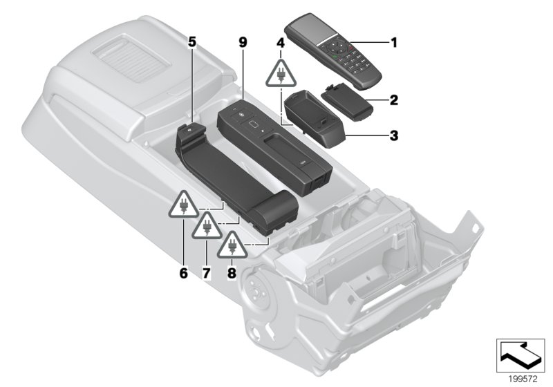 Genuine BMW 84109223773 F01 G11 Charge Cradle For Bluetooth Receiver (Inc. Ghost EWB, 740LdX & 740LeX) | ML Performance UK Car Parts