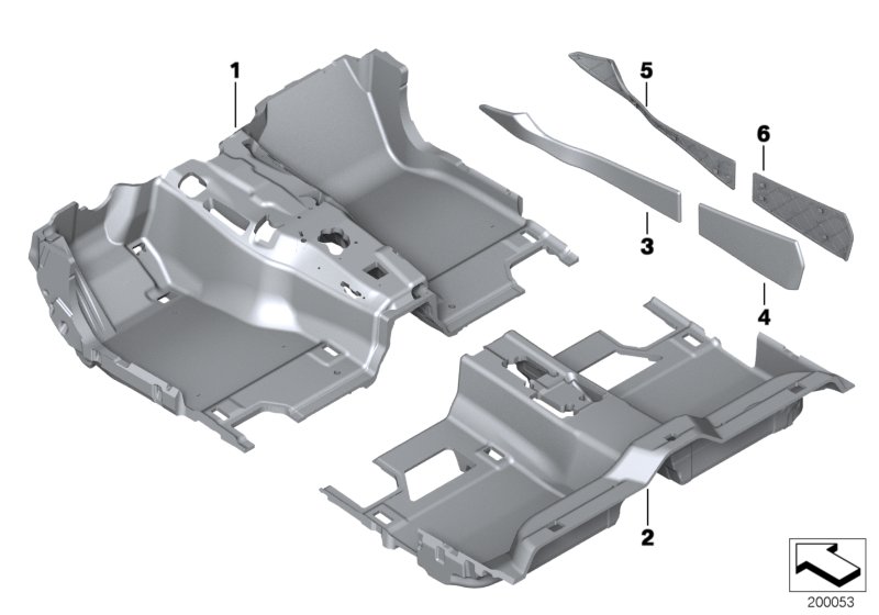 Genuine BMW 51477977308 F01 Floor Covering Rear CHAMPAGNER (Inc. 740i, 760i & 730i) | ML Performance UK Car Parts