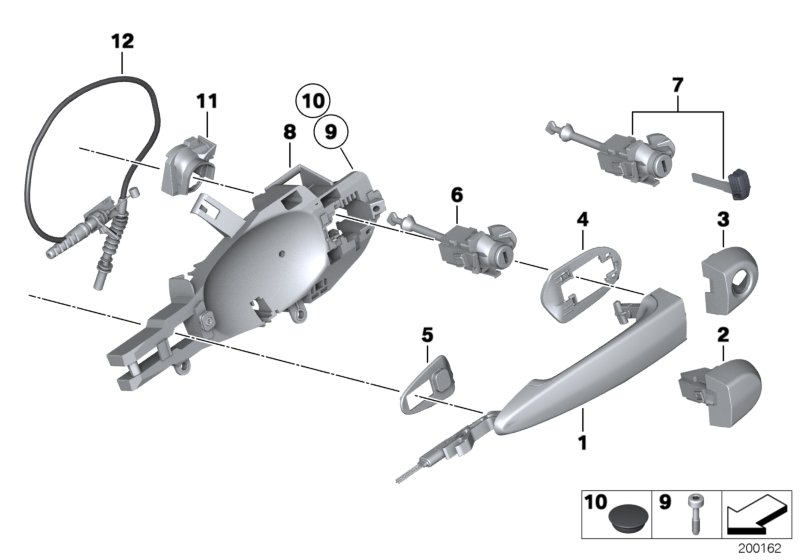 Genuine BMW 51212992979 E84 Cover, Lock Cylinder Primed, Left (Inc. X1 20d ed, X1 16i & X1 28i) | ML Performance UK Car Parts