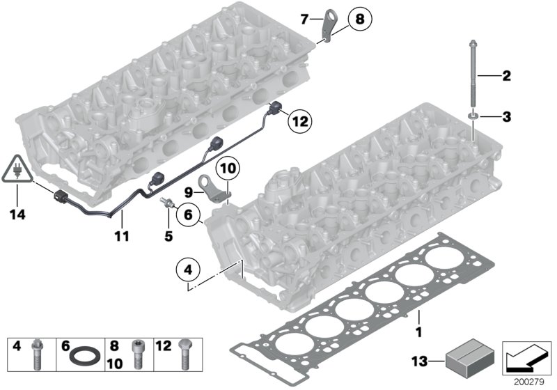 Genuine BMW 11128672109 F01 F03 G12 Cylinder Head Gasket Asbestos-Free 0,75mm (Inc. Wraith, Cullinan & 760i) | ML Performance UK Car Parts