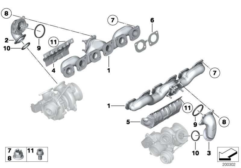 Genuine BMW 11657562134 F01 RR5 F03 Heat Shield, Exhaust Manifold ZYL. 1-6 (Inc. 760LiS, Ghost & Ghost EWB) | ML Performance UK Car Parts