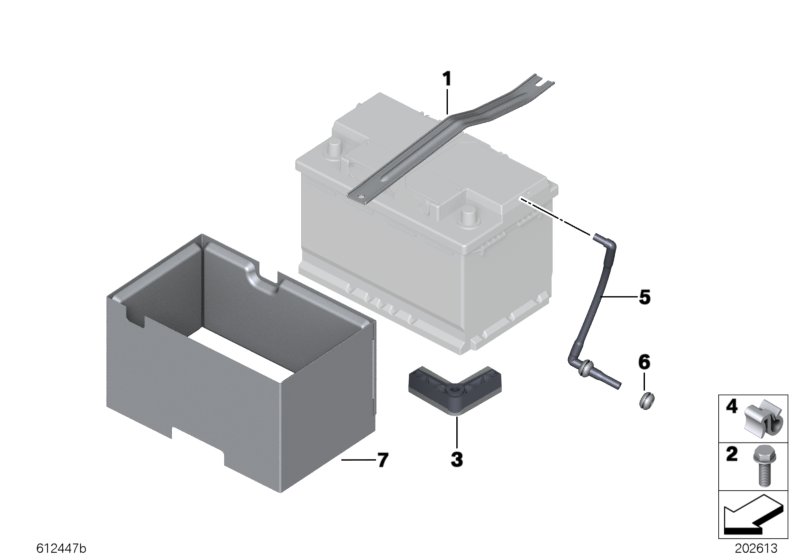 Genuine BMW 41007192742 E89 Battery Hold Down (Inc. Z4) | ML Performance UK Car Parts