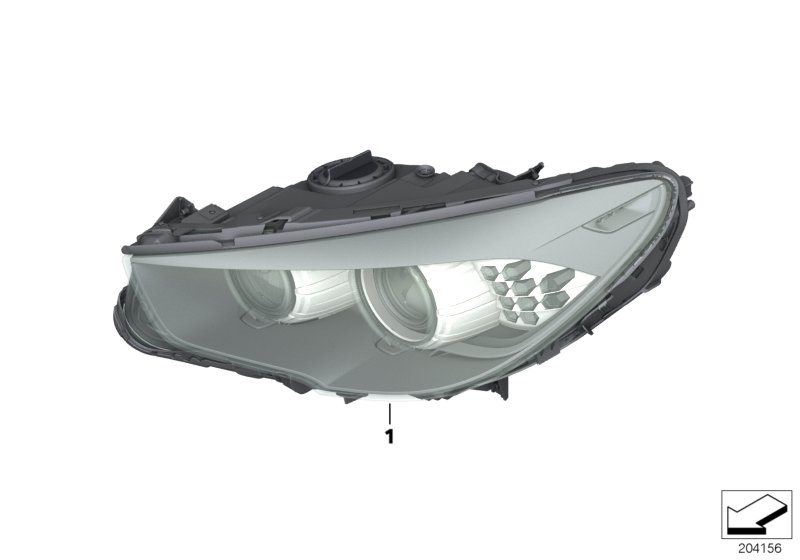 Genuine BMW 63127262728 Ahl-Xenon Headlight, Right (Inc. 550iX, 535iX & 535i) | ML Performance UK Car Parts