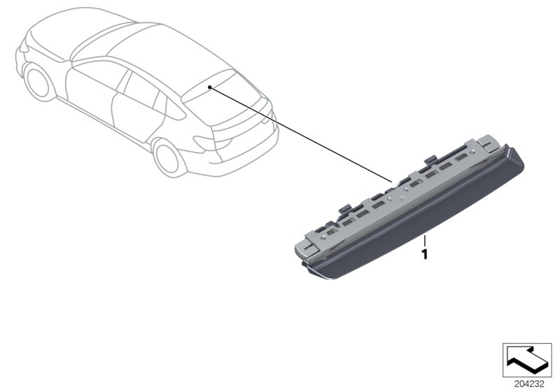 Genuine BMW 63257236012 F07 Third Stoplamp (Inc. 550iX 4.0, 550i & 530d 155kW) | ML Performance UK Car Parts