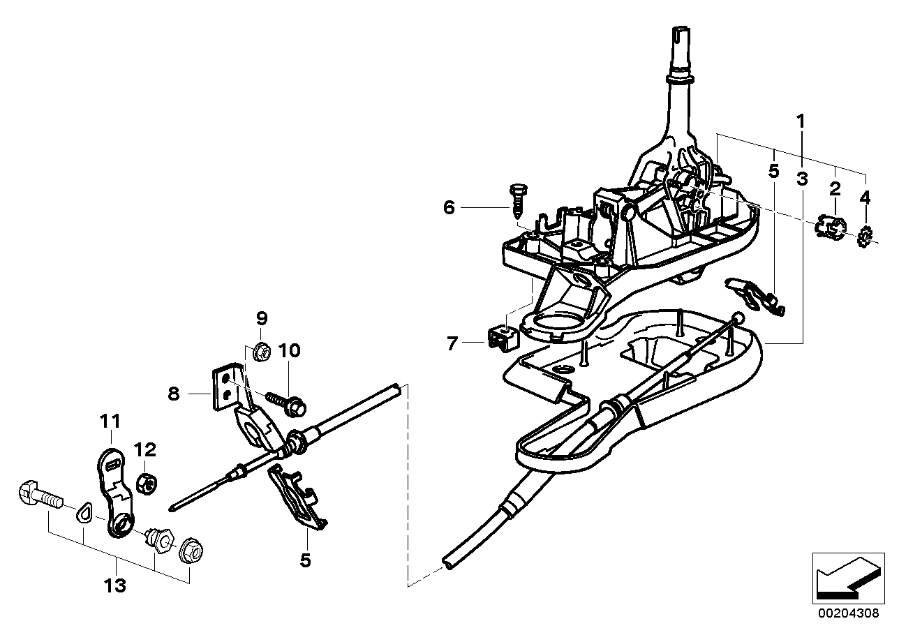 Genuine BMW 25161421822 E38 Gearshift (Inc. 750i & 750iL) | ML Performance UK Car Parts