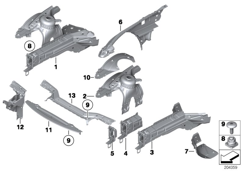 Genuine BMW 41007224894 E89 Mount For Deformation Element Right (Inc. Z4) | ML Performance UK Car Parts