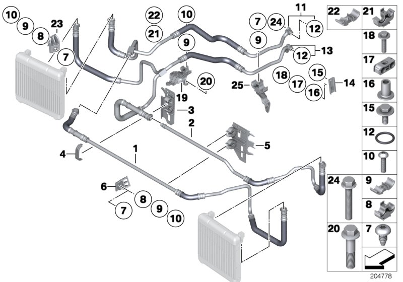 Genuine BMW 17227589507 Oil Cooling Pipe Inlet (Inc. 750i, 750LiS & 750Li) | ML Performance UK Car Parts