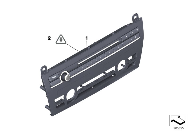 Genuine BMW 61319328414 F02 F01 Rep. Kit For Radio/Climate Cont. Panel (Inc. 750LiS, 760LiS & 730Li) | ML Performance UK Car Parts