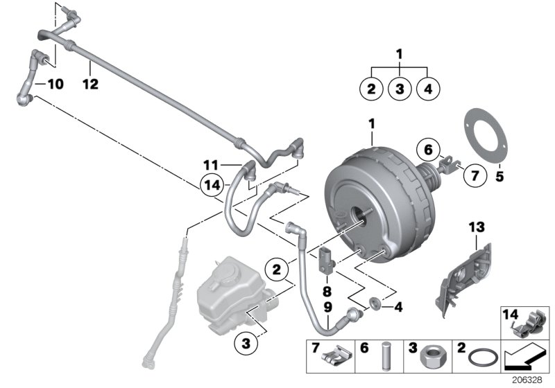 Genuine BMW 34336789773 E93 E87 Brake Servo Unit (Inc. 118d, 316i & 120d) | ML Performance UK Car Parts