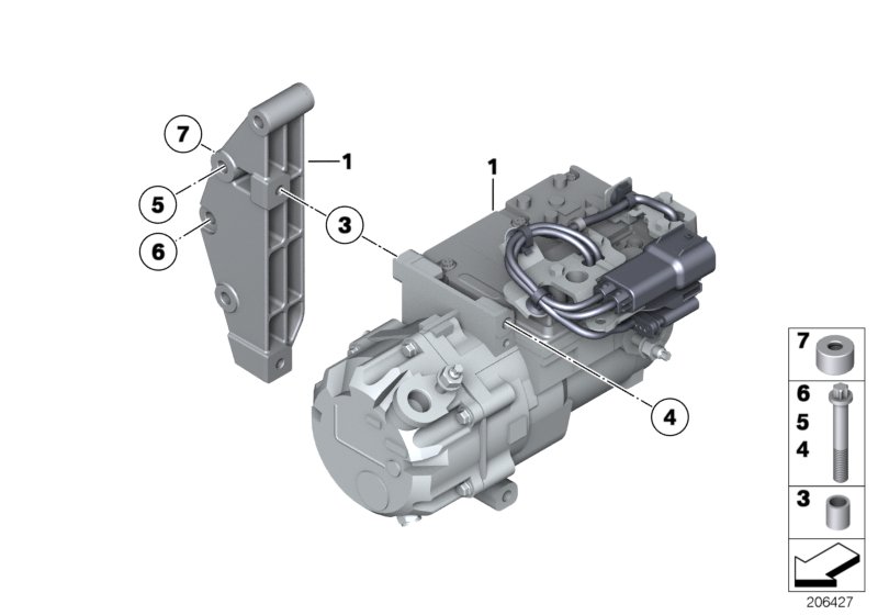 Genuine BMW 64557593676 E72 Bush (Inc. Hybrid X6) | ML Performance UK Car Parts