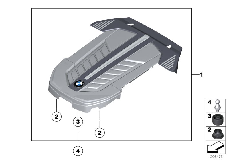 Genuine BMW 13717566413 F02 F01 F03 Sound Protection Cap (Inc. 760i, 760LiS & 760Li) | ML Performance UK Car Parts