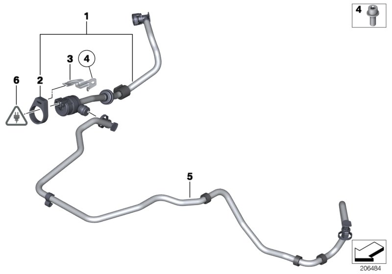 Genuine BMW 13907619299 RR6 RR31 Fuel Tank Ventilation Valve With Pipe CYL 1-6 (Inc. Phantom, Ghost & 760LiS) | ML Performance UK Car Parts