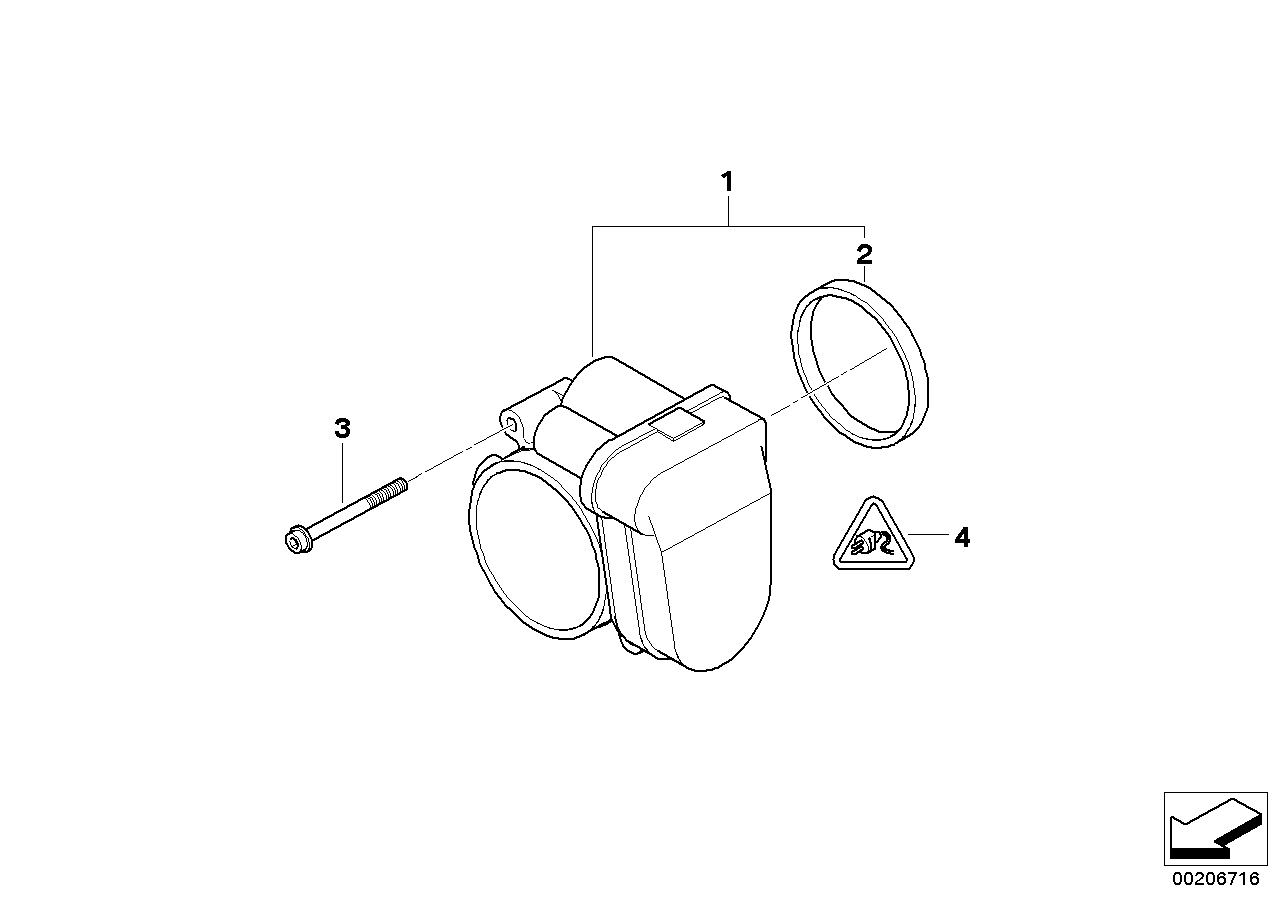 Genuine BMW 13541435959 E38 E39 E53 Throttle Housing Assy (Inc. 740iLP, X5 4.6is & Alpina V8) | ML Performance UK Car Parts