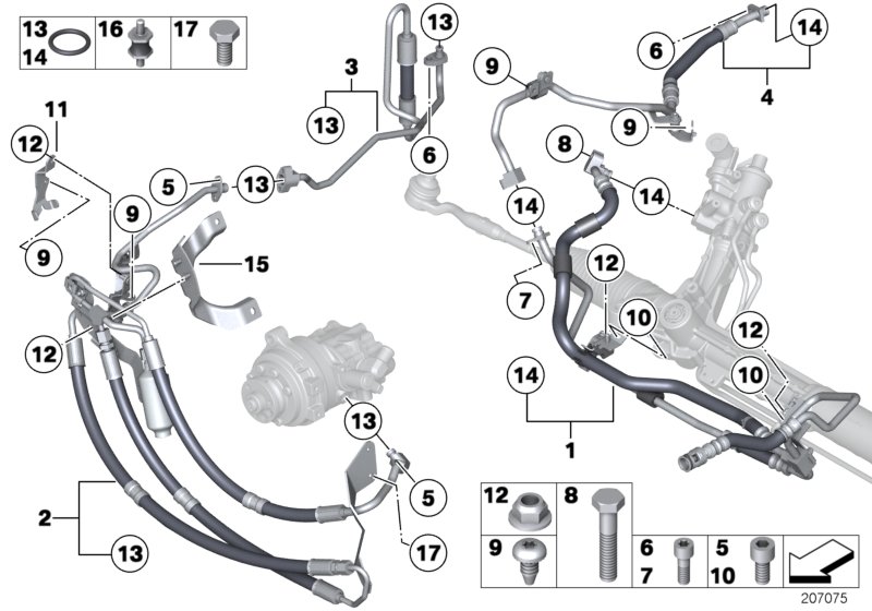 Genuine BMW 32416778532 F01 F02 Return Pipe (Inc. 760i & 760Li) | ML Performance UK Car Parts