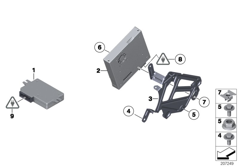 Genuine BMW 65159197375 Bracket For Tv Module (Inc. 650iX, 650iX 4.4 & 640dX) | ML Performance UK Car Parts