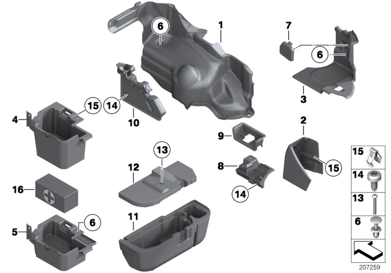 Genuine BMW 51479179613 E89 Oddments Tray (Inc. Z4) | ML Performance UK Car Parts