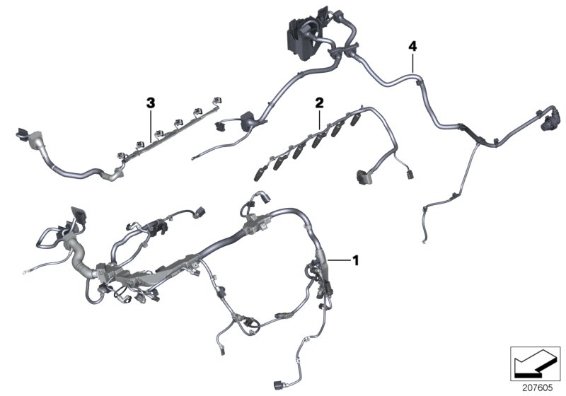 Genuine BMW 12518518402 F25 Wiring Harness, Engine Trans. Module (Inc. X3 20dX) | ML Performance UK Car Parts