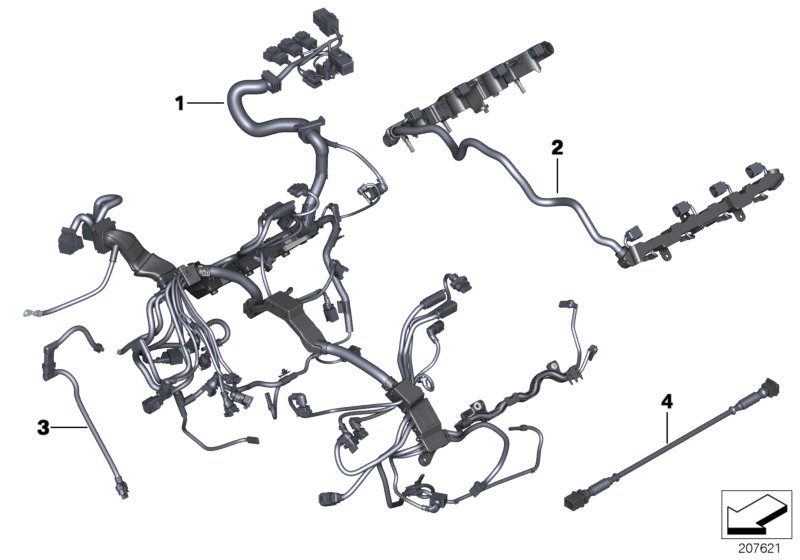 Genuine BMW 12517605609 F01 F04 F07 Wiring Harness, Engine Ignition Module (Inc. 750LiX, 750Li & 750i) | ML Performance UK Car Parts