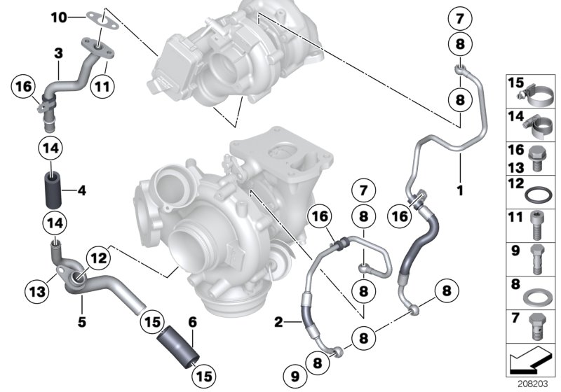 Genuine BMW 11427800618 E71 F01 F15 Return Pipe (Inc. 535dX, 435dX & X6 40dX) | ML Performance UK Car Parts