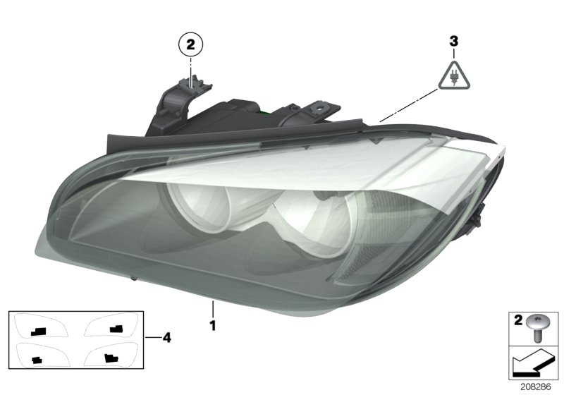 Genuine BMW 63117290238 E84 Headlight Right (Inc. X1 28iX, X1 35iX & X1 28i) | ML Performance UK Car Parts