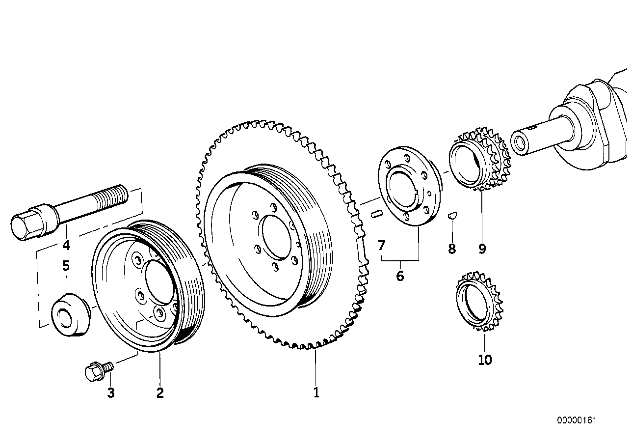 Genuine BMW 11231738620 E39 E38 E34 Vibration Damper (Inc. 728iL, 525i & 323i) | ML Performance UK Car Parts