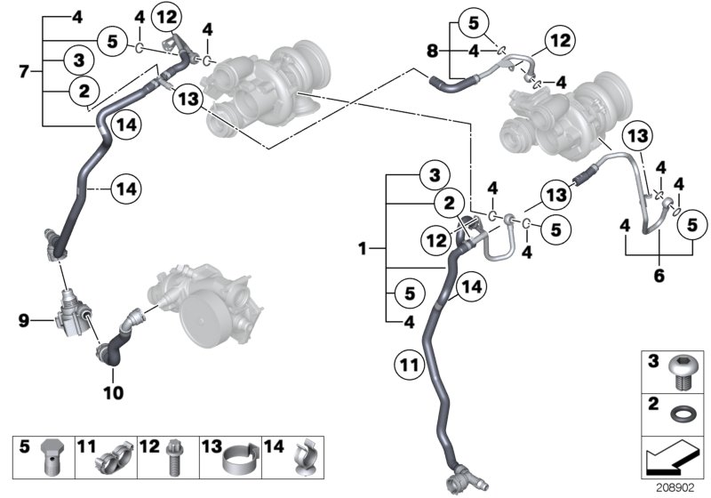 Genuine BMW 17127591231 E72 Coolant Hose (Inc. Hybrid X6) | ML Performance UK Car Parts