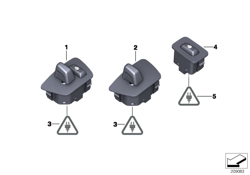 Genuine BMW 61319188878 F11 F13 F12 Switch Adjuster Steering Column (Inc. 750LdX, 523i & 520d) | ML Performance UK Car Parts