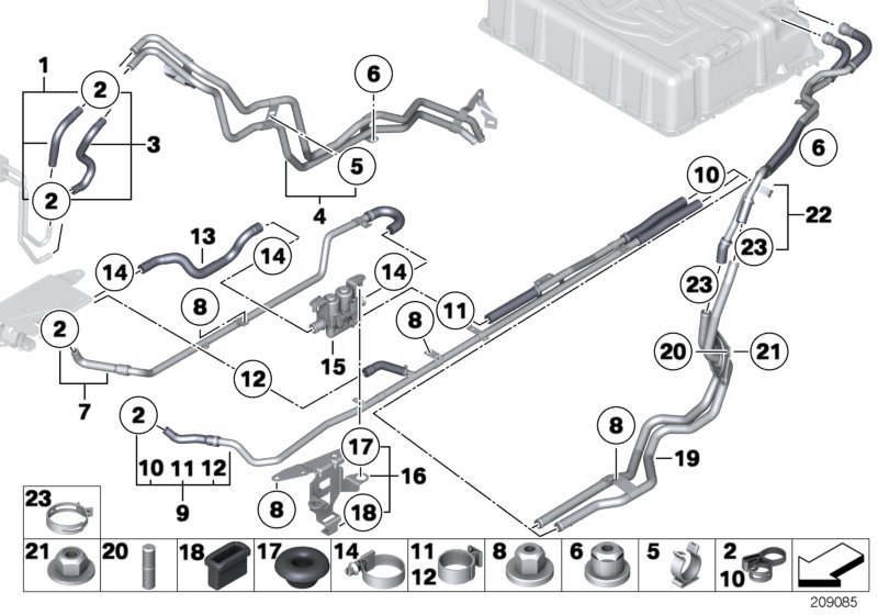 Genuine BMW 11611717245 E72 Hose Clamp (Inc. Hybrid X6) | ML Performance UK Car Parts