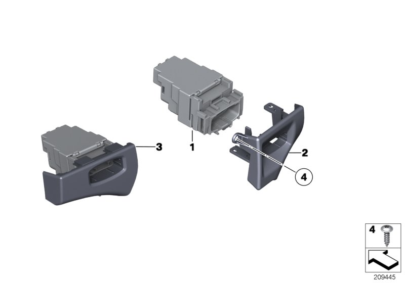 Genuine BMW 66129146355 E89 Ignition Lock Of Remote Control (Inc. Z4) | ML Performance UK Car Parts