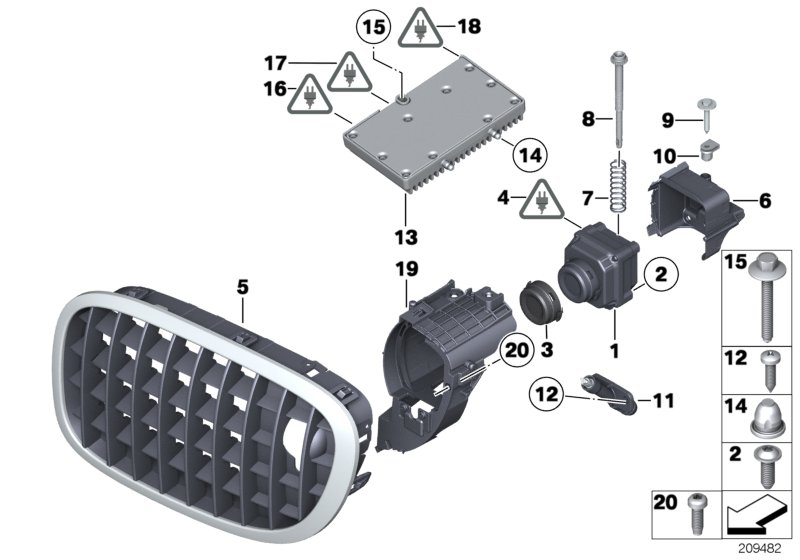 Genuine BMW 51117163471 Support NIVI (Inc. 740dX, Alpina B7 & Alpina B7L) | ML Performance UK Car Parts