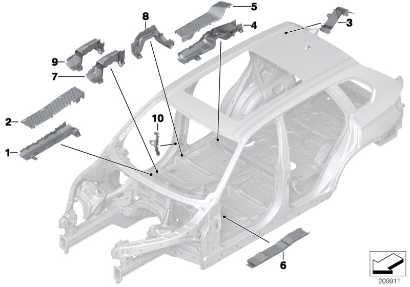 Genuine BMW 61139132861 F16 Cover For Wiring Duct (Inc. X6 35i, X5 M50dX & X5 3.0sd) | ML Performance UK Car Parts