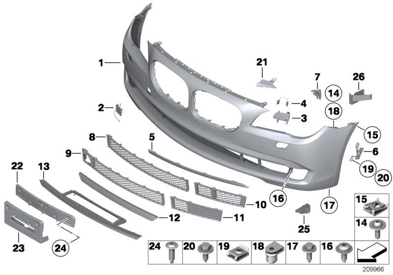 Genuine BMW 51117197292 Moulding Front Right (Inc. 740dX, 730Ld & 730d) | ML Performance UK Car Parts