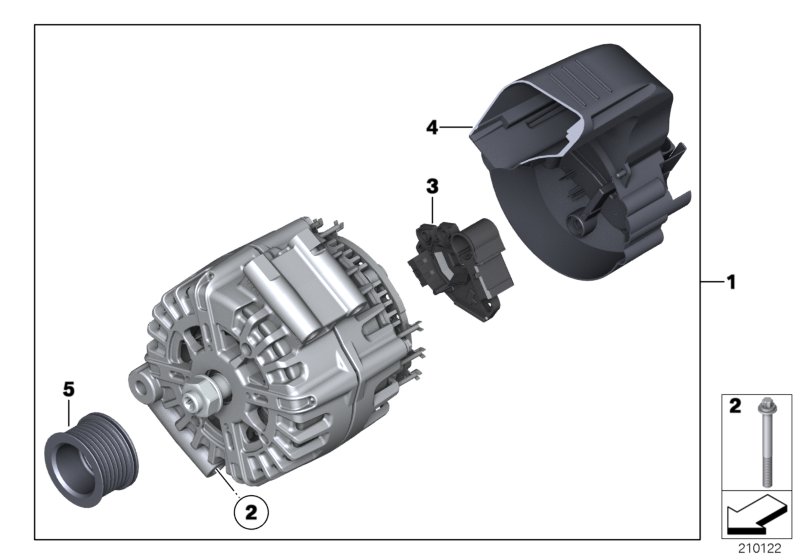 Genuine BMW 12318657240 Exch. Generator VALEO 180A (Inc. M760iX & M760LiX) | ML Performance UK Car Parts