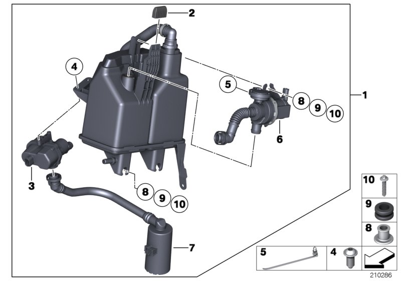 Genuine BMW 16137217031 E72 Activated Charcoal Filter (Inc. Hybrid X6) | ML Performance UK Car Parts