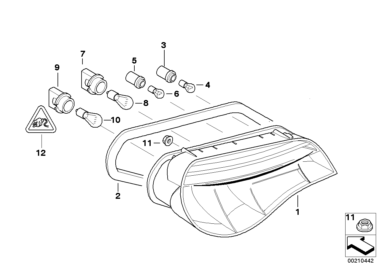 Genuine BMW 63217167589 E85 E86 Gasket, Rear Light, Left (Inc. Z4 M3.2) | ML Performance UK Car Parts