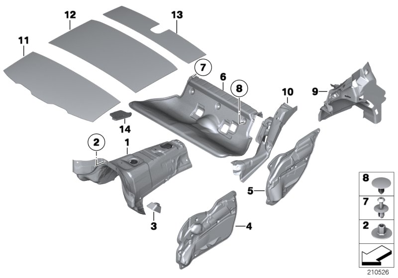 Genuine BMW 51482991039 E84 Sound Insulating Roof Rear (Inc. X1) | ML Performance UK Car Parts