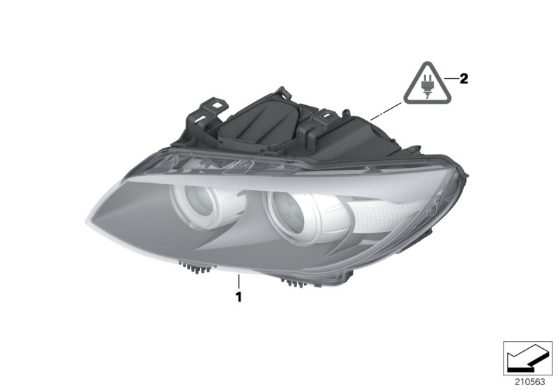 Genuine BMW 63117273215 E92 E93 Ahl-Xenon Headlight, Left (Inc. 335xi, 328i & 335i) | ML Performance UK Car Parts