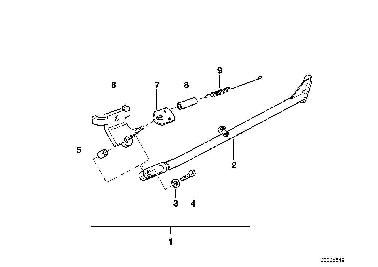 Genuine BMW 46532330455 Holder (Inc. R 80 GS) | ML Performance UK Car Parts