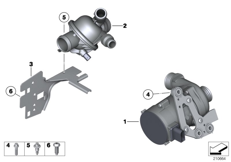 Genuine BMW 11518635092 F01 F11 F10 Coolant Pump, Electric (Inc. 730Li, 523i & 730i) | ML Performance UK Car Parts