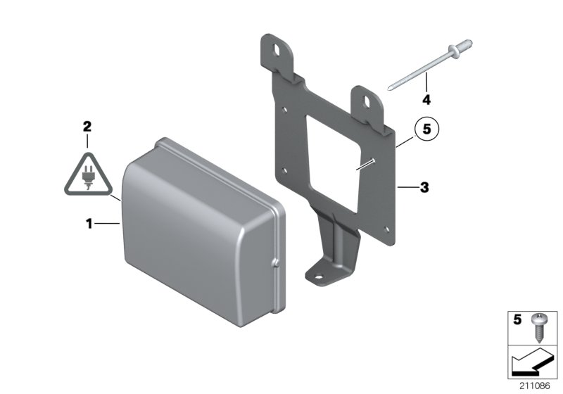 Genuine BMW 66316782153 F07 Bracket F Acc (Inc. 535i, 550iX & 535iX) | ML Performance UK Car Parts