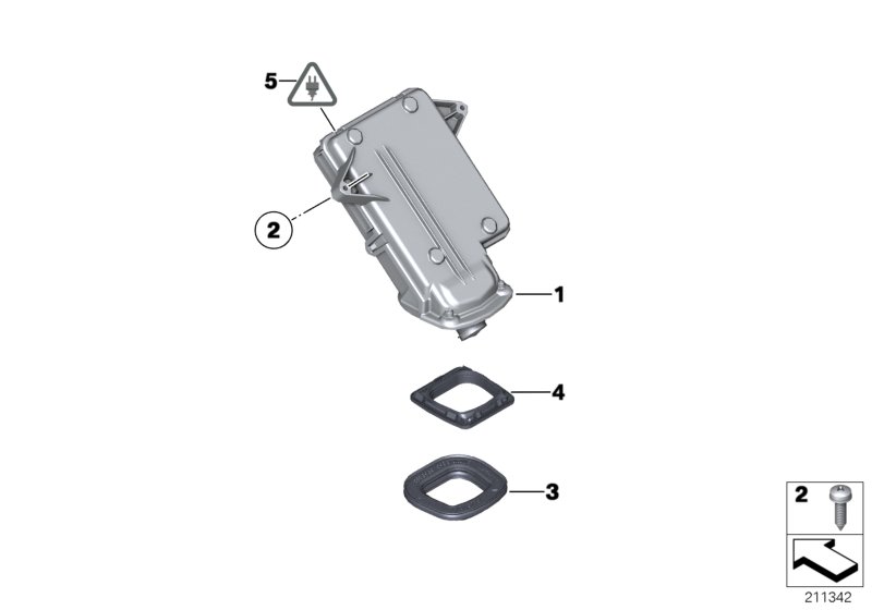 Genuine BMW 66536969383 E70 E71 Gasket, Reversing Camera (Inc. X6) | ML Performance UK Car Parts