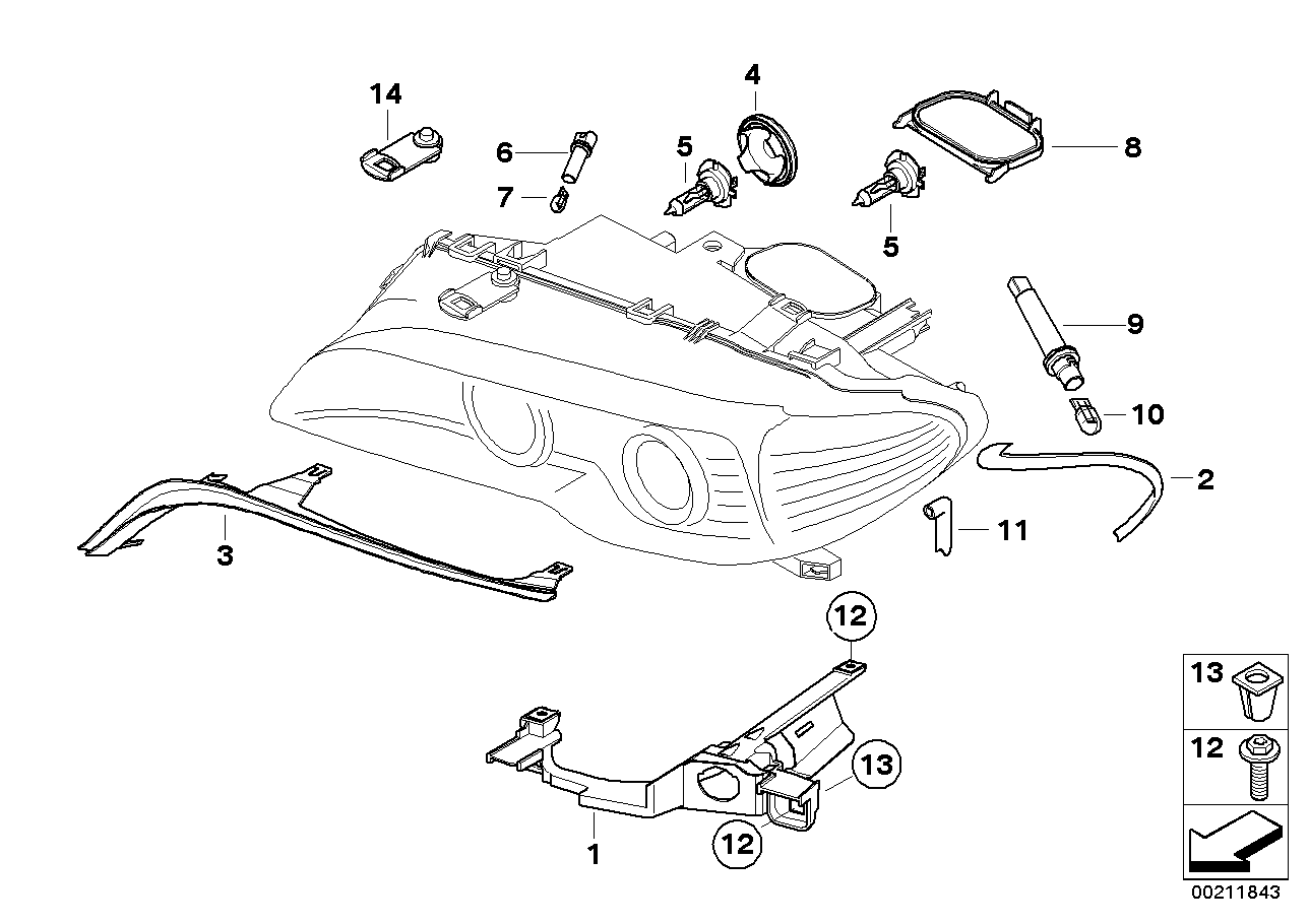 Genuine BMW 63126934749 E46 Gasket For Turn Indicator, Left (Inc. 325Ci) | ML Performance UK Car Parts