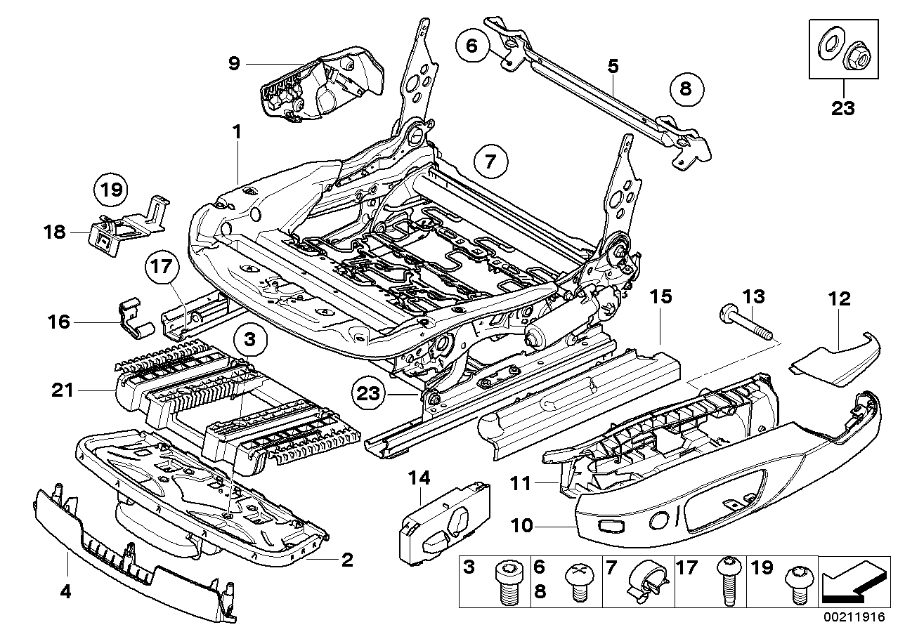 Genuine BMW 52106959296 E92 Electrical Seat Mechanism, Right (Inc. 335i, 320xd & 323i) | ML Performance UK Car Parts