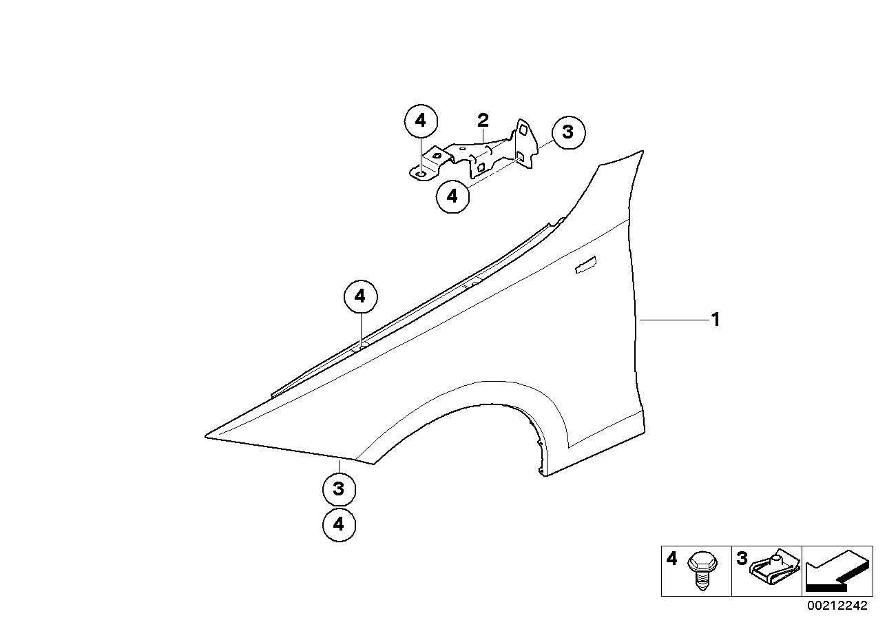 Genuine BMW 41357133228 E81 E87 Side Panel, Front Right (Inc. 116i 2.0, 125i & 135i) | ML Performance UK Car Parts