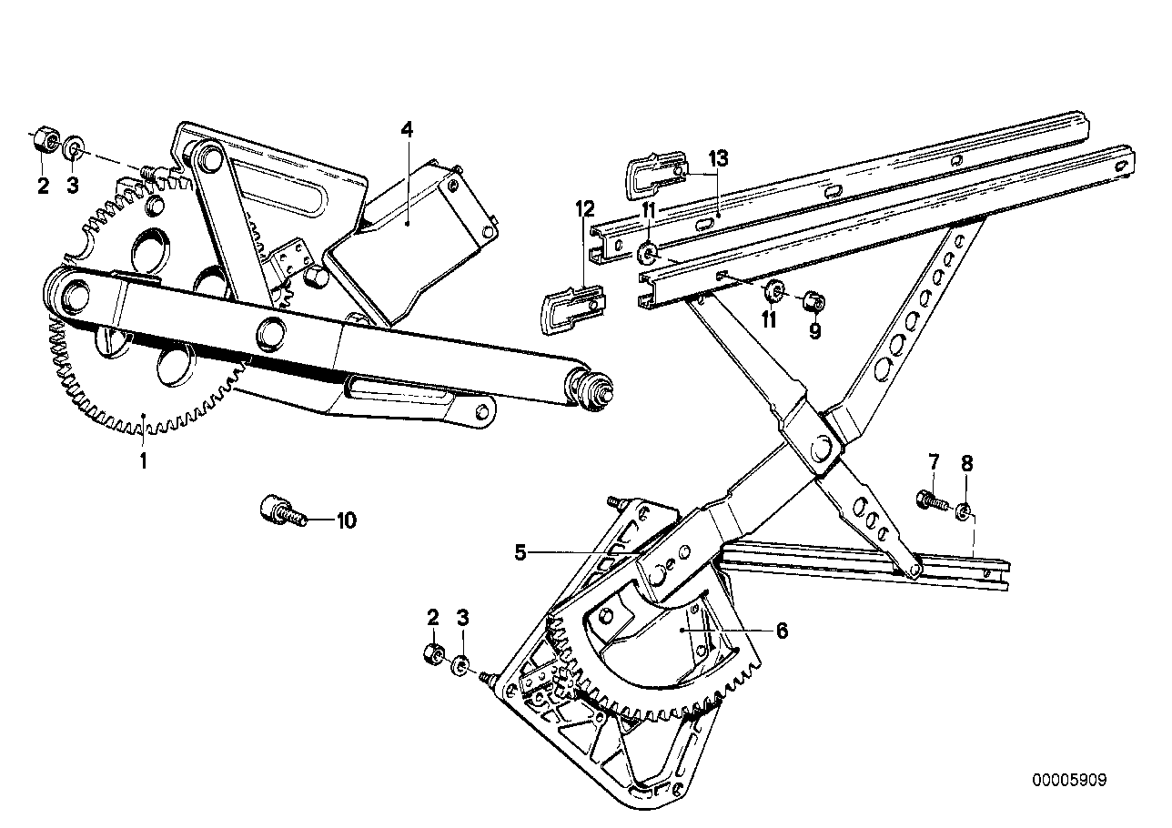 Genuine BMW 51331868188 E23 Electr.Window Lifter Front Right (Inc. 728, 728iS & 732i) | ML Performance UK Car Parts