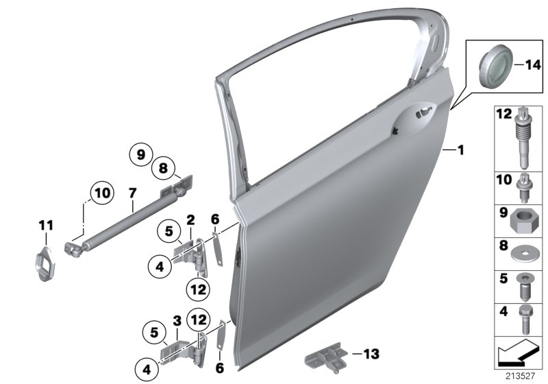 Genuine BMW 51227236569 F03 F03 Door Brake, Rear Left (Inc. 750LiS & 760LiS) | ML Performance UK Car Parts